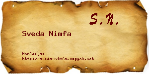 Sveda Nimfa névjegykártya